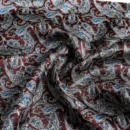 100% Natural Silk Double Layer Cravat Men's Silk Printed Long Scarf Premium Gift for Men 28x160cm