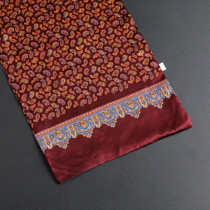 100% Natural Silk Double Layer Cravat Men's Silk Printed Long Scarf Premium Gift for Men 28x160cm