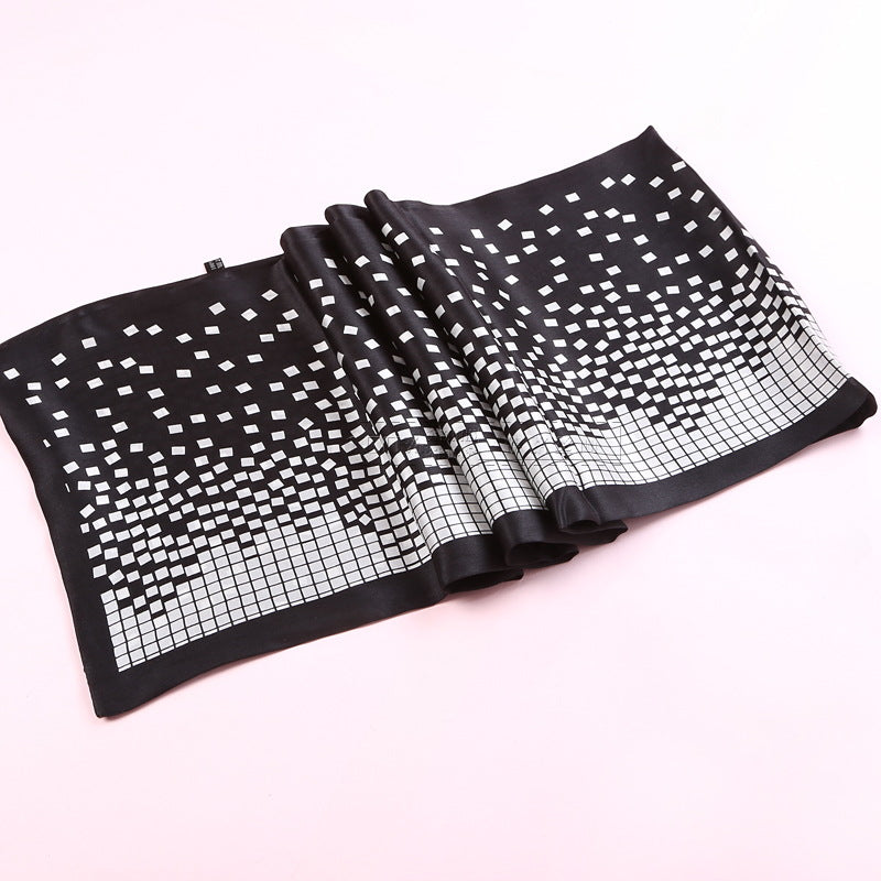 100% Natural Silk Double Layer Cravat Men's Silk Printed Long Scarf Premium Gift for Men 28x160cm