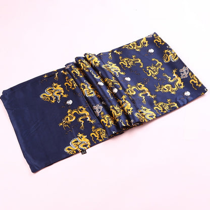 100% Natural Silk Double Layer Cravat Men's Silk Printed Long Scarf Premium Gift for Men 28x160cm