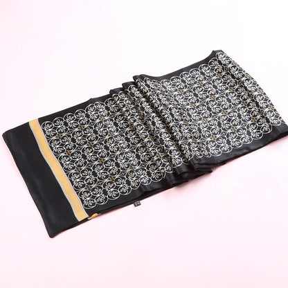 100% Natural Silk Double Layer Cravat Men's Silk Printed Long Scarf Premium Gift for Men 28x160cm