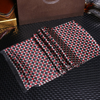 100% Natural Silk Double Layer Cravat Men's Silk Printed Long Scarf Premium Gift for Men 28x160cm
