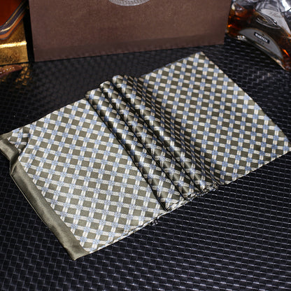 100% Natural Silk Double Layer Cravat Men's Silk Printed Long Scarf Premium Gift for Men 28x160cm