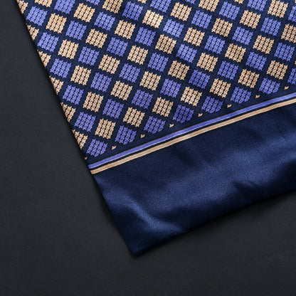 100% Natural Silk Double Layer Cravat Men's Silk Printed Long Scarf Premium Gift for Men 28x160cm
