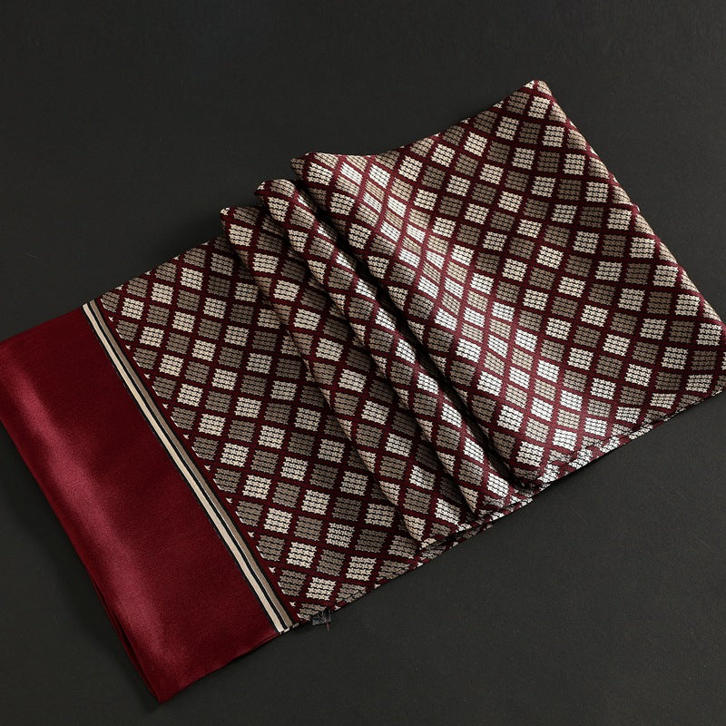 100% Natural Silk Double Layer Cravat Men's Silk Printed Long Scarf Premium Gift for Men 28x160cm