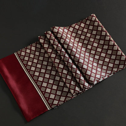 100% Natural Silk Double Layer Cravat Men's Silk Printed Long Scarf Premium Gift for Men 28x160cm