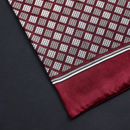 100% Natural Silk Double Layer Cravat Men's Silk Printed Long Scarf Premium Gift for Men 28x160cm