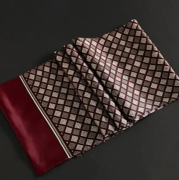 100% Natural Silk Double Layer Cravat Men's Silk Printed Long Scarf Premium Gift for Men 28x160cm