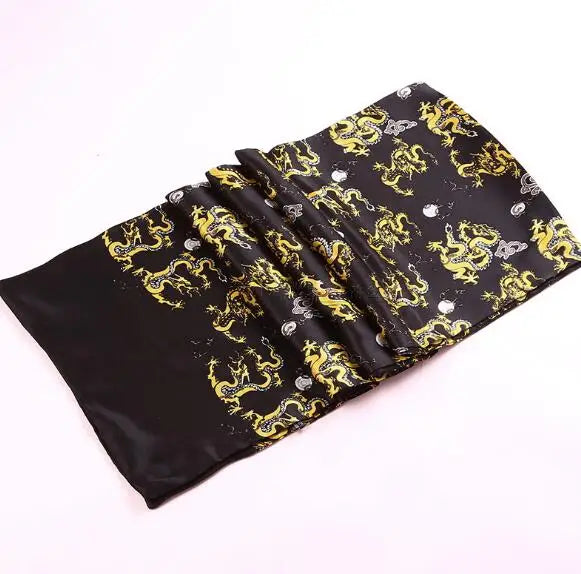 100% Natural Silk Double Layer Cravat Men's Silk Printed Long Scarf Premium Gift for Men 28x160cm