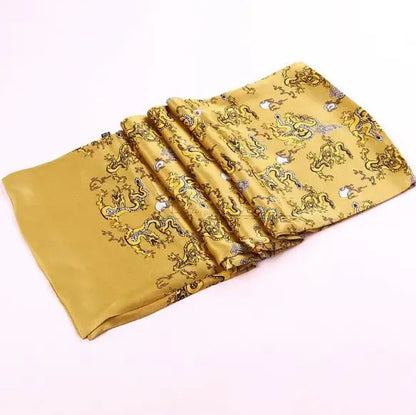 100% Natural Silk Double Layer Cravat Men's Silk Printed Long Scarf Premium Gift for Men 28x160cm