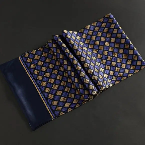 100% Natural Silk Double Layer Cravat Men's Silk Printed Long Scarf Premium Gift for Men 28x160cm