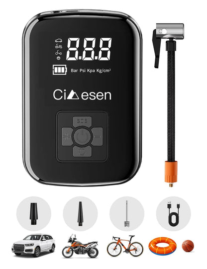 1pc Car Wireless Air Pump 150PSI Portable Electric Tire Inflation For Car Bicycle Motorcycle Air Compressor Inflator US Shipping