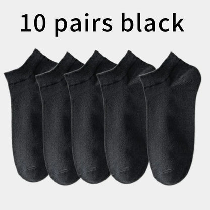10/5/3pairs Breathable Con Sports Stockings Men Bamboo Fiber Autumn and Winter Men Socks Sweat Absorption Deodorant Business Sox