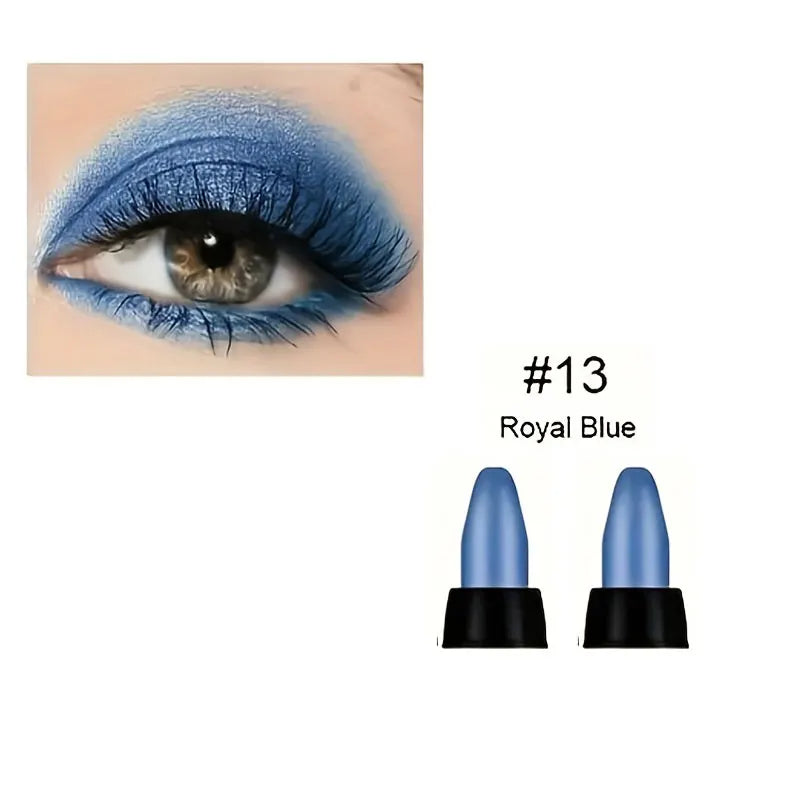 16 Colors Pearlescent Eyeliner, Color Glitter Waterproof Long-Lasting Eye Makeup Non-smudge Eyeliner