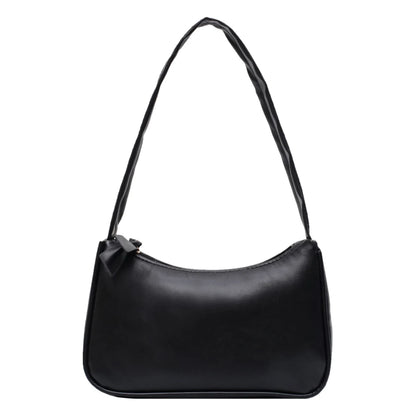 1Pc Retro Forearm Bag Women's Bow Handbag PU Leather Bag For Outdoor shopping