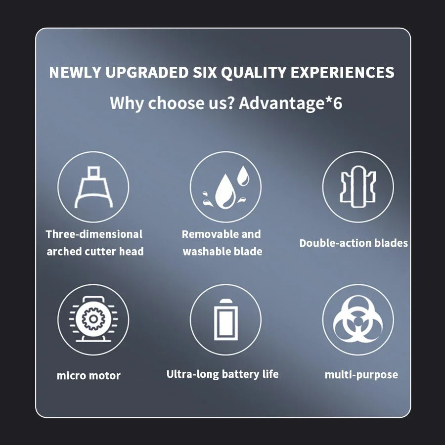 2 In 1 Electric Portable Ear And Nose Hair Trimmer Clipper 2024 Professional Painless Portable Eyebrow For Men