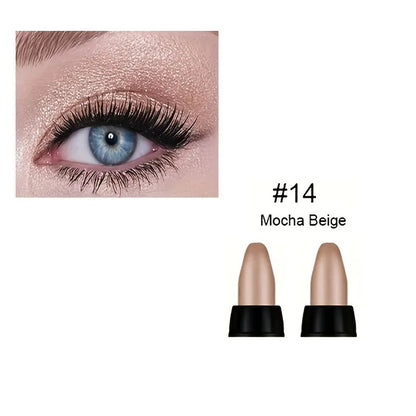 16 Colors Pearlescent Eyeliner, Color Glitter Waterproof Long-Lasting Eye Makeup Non-smudge Eyeliner