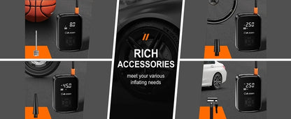 1pc Car Wireless Air Pump 150PSI Portable Electric Tire Inflation For Car Bicycle Motorcycle Air Compressor Inflator US Shipping