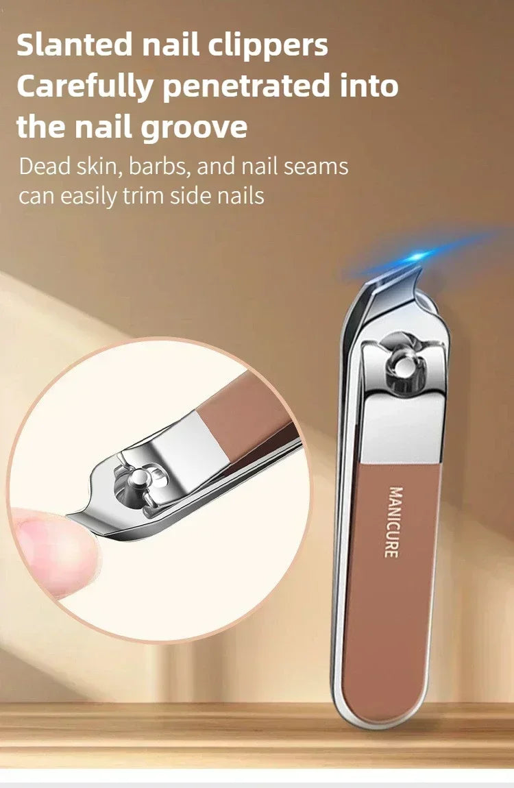 ‌Manicure Kit Stainless Steel Sharp Durable All in One Nail Tools Portable Nail Clipper Set‌
