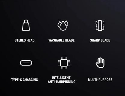 2 In 1 Electric Portable Ear And Nose Hair Trimmer Clipper 2024 Professional Painless Portable Eyebrow For Men