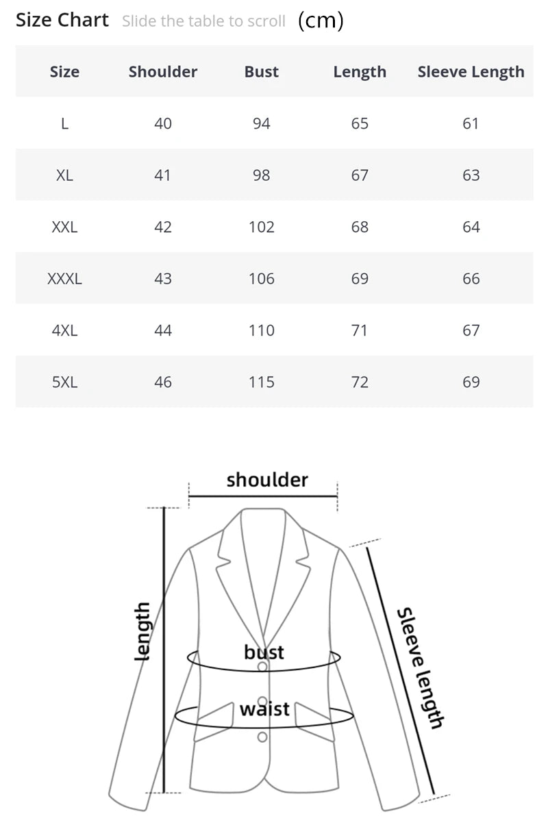 2024 Men Slim fit New Fashion Blazer Suit Jacket Black Blue Red Plus size L to 5XL Male Blazers Mens Coat Wedding Dress