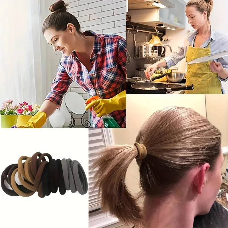 20/50/100pcs Four seasons Elastic Hair Bands Girls 4CM Sweets Scrunchie Rubber Band Hair Ties Clips Headband Hair Accessories